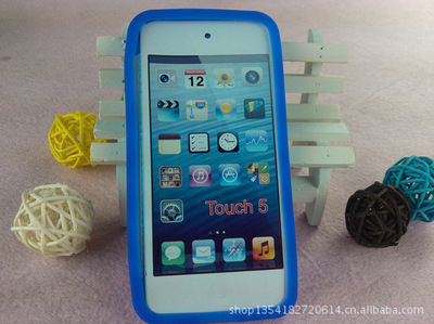 【蘋果 ipod touch 5硅膠套iphone5代外殼 工廠批發】價格,廠家,圖片,蘋果手機配件,深圳市福田區康樂通信器材批發市場瑞銳古米通訊產品商行-